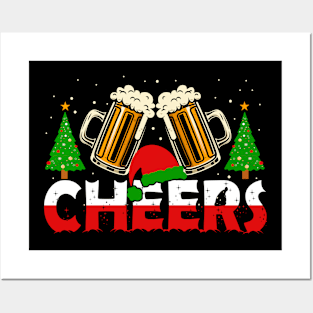 Christmas Cheers Tshirt Posters and Art